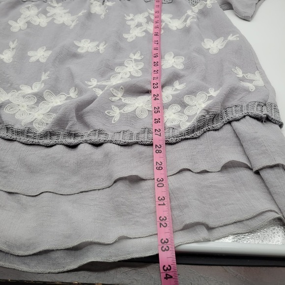 Simply Couture Embroidery‎ Embellished Layered Short Sleeve Tunic Plus Sz 3x - Picture 8 of 8